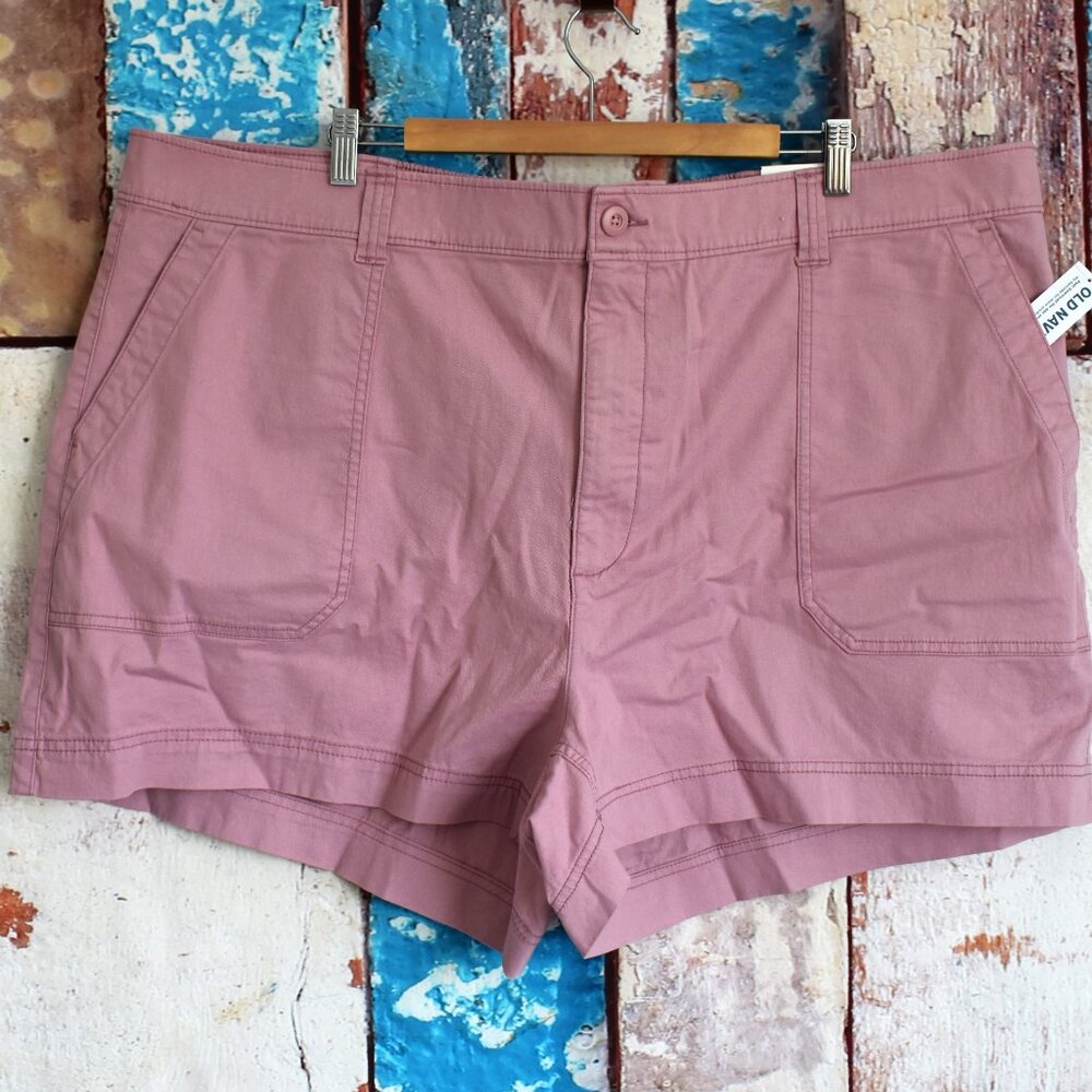 Women's Old Navy High-Waisted OGC Chino Shorts 3.5 Inseam SIZE 3X Anise NEW